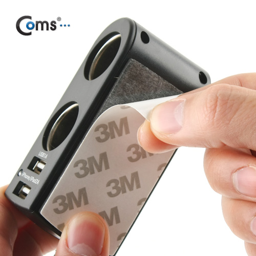 Coms 차량용 시가 소켓(2구),USB 2포트 지원,80cm 케이블/ 시가잭(시거잭)