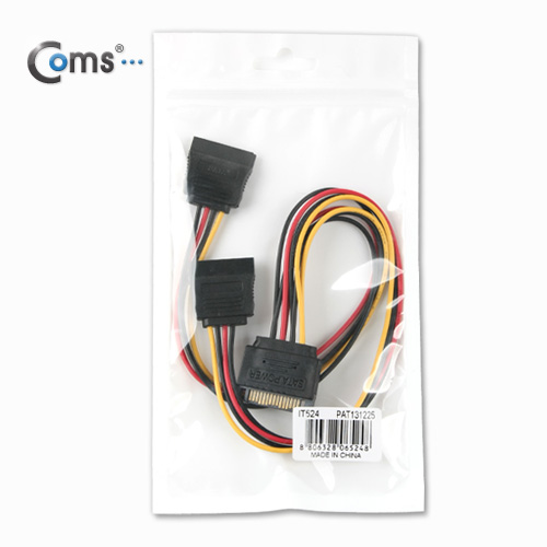 Coms SATA 전원 케이블, -자(Y형), SATA PCB/ SATA F x2
