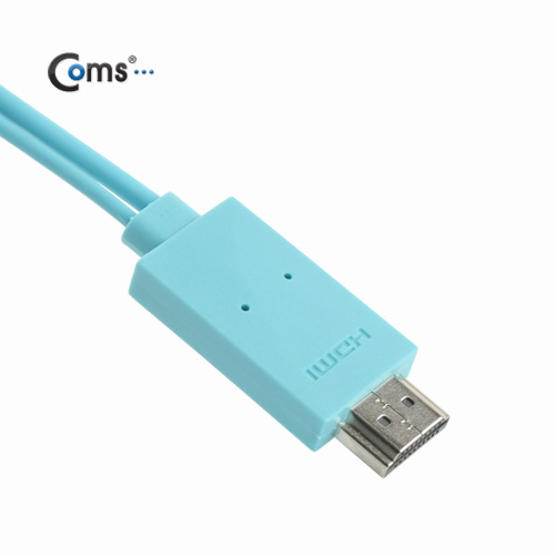 Coms 스마트폰 MHL 케이블, (갤럭시S5/갤노트3용), White, 3M/11핀용