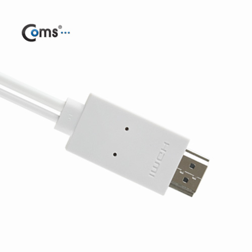 Coms 스마트폰 MHL 케이블, (갤럭시S5/갤노트3용), Blue, 5M/11핀용