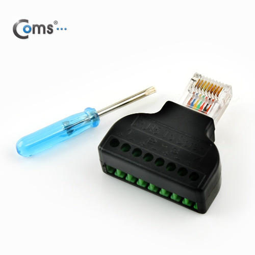 Coms 터미널 변환(RJ45), RJ45 M/8Pin 터미널