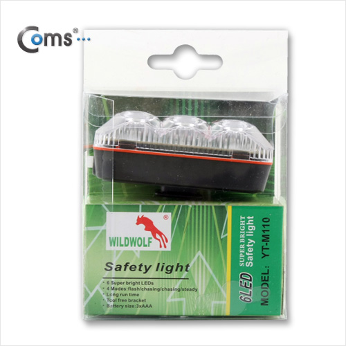 Coms 자전거 안전 점멸기, Super Bright /LED