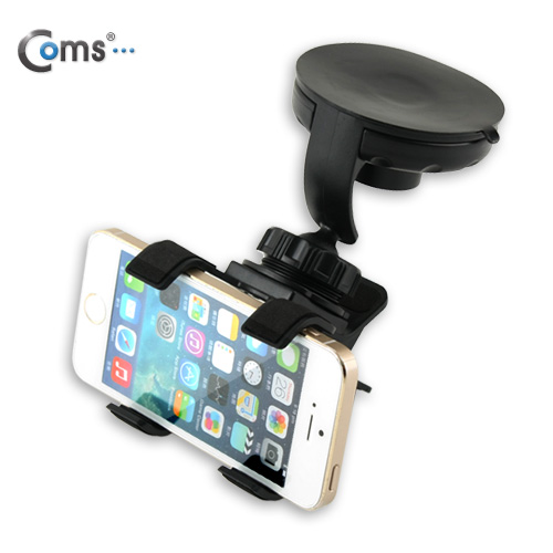 Coms 차량용 거치대, 360도 회전 (유리흡착식/Short Body)