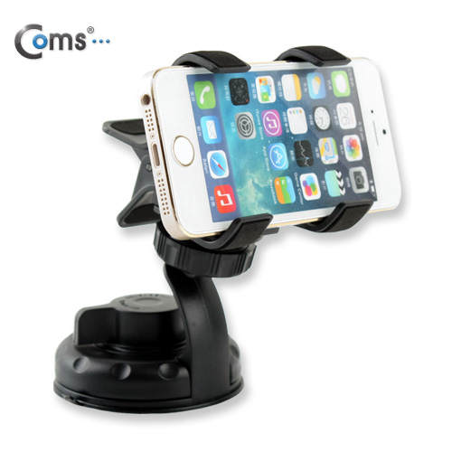 Coms 차량용 거치대, 360도 회전 (유리흡착식/Short Body)