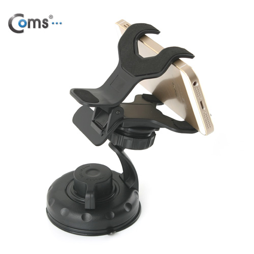 Coms 차량용 거치대, 360도 회전 (유리흡착식/Short Body)