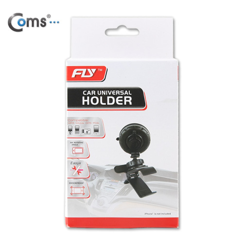 Coms 차량용 거치대, 360도 회전 (유리흡착식/Short Body)