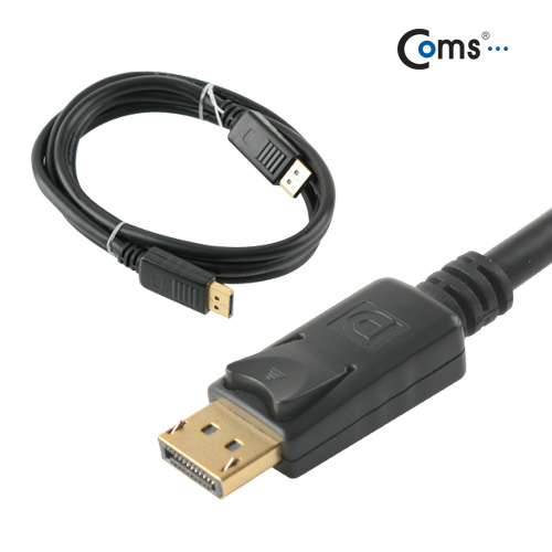 Coms 디스플레이 포트 케이블 1.8M, M/M 검정/DisplayPort