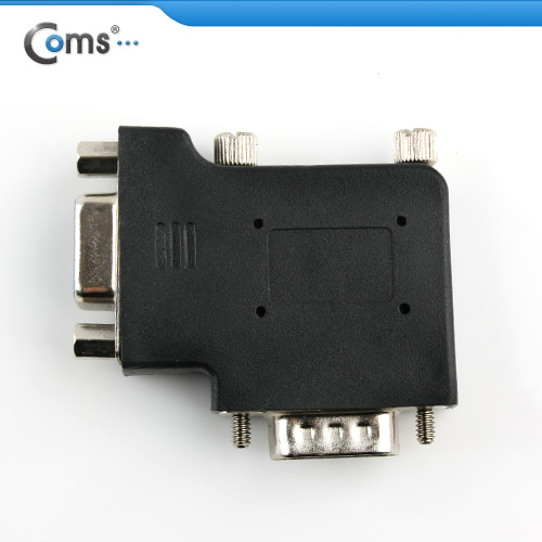 Coms 모니터 젠더(15M/15F), 우향 90도 꺾임형(꺽임)