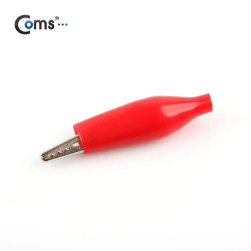 Coms 악어 클립(적색) 1개 RED, 35mm 중