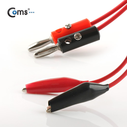 Coms 악어 클립 케이블 (바나나 단자 변환), 1M