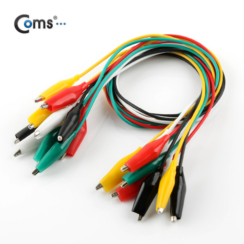 Coms 악어 클립 케이블 50cm, 5set