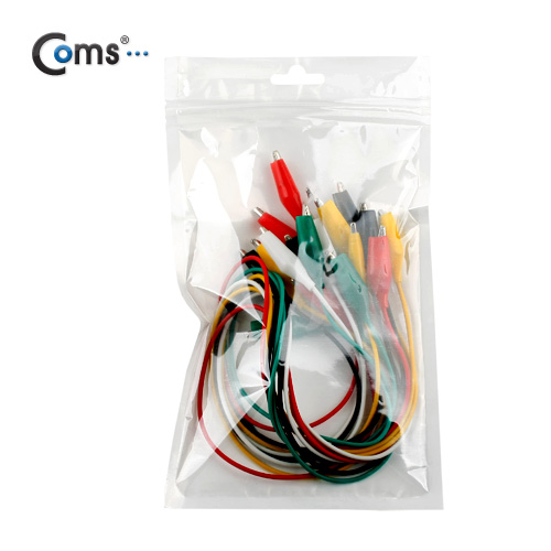Coms 악어 클립 케이블 50cm, 5set