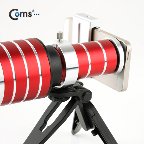 Coms 스마트폰 카메라 확대경 50배줌, 전기종 사용 (삼각대/가이드)