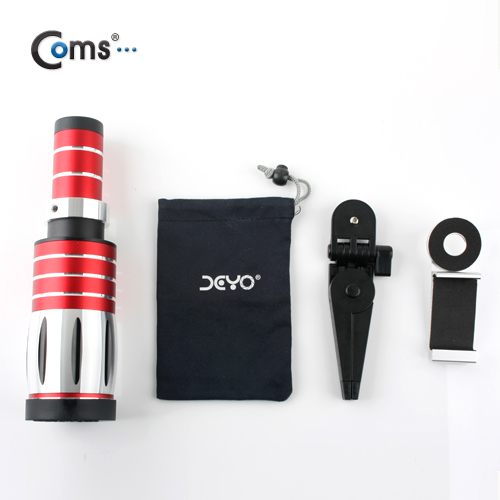 Coms 스마트폰 카메라 확대경 50배줌, 전기종 사용 (삼각대/가이드)