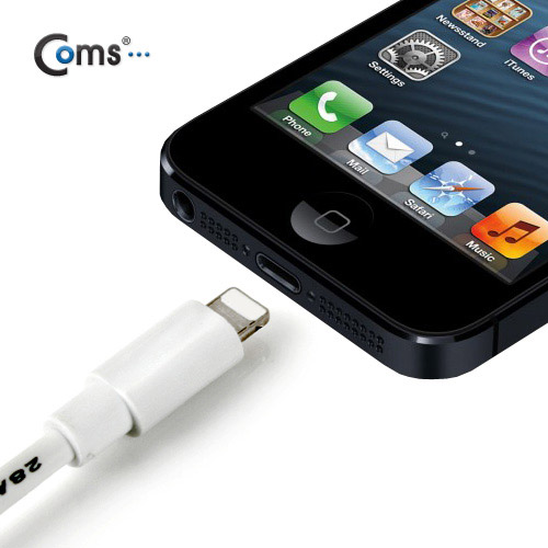 Coms IOS 8Pin (8핀) 스마트폰 5 케이블(4.5mm 두께), 5M