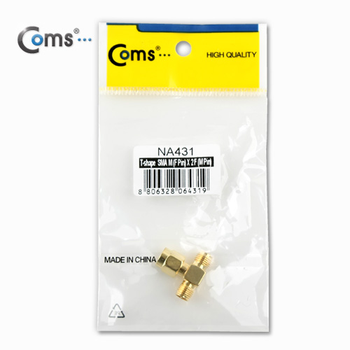 Coms RP-SMA 젠더, T형 M/F*2