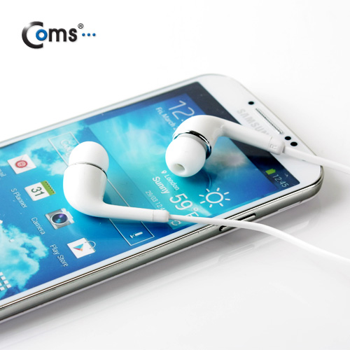 Coms 이어폰(갤S4용), White