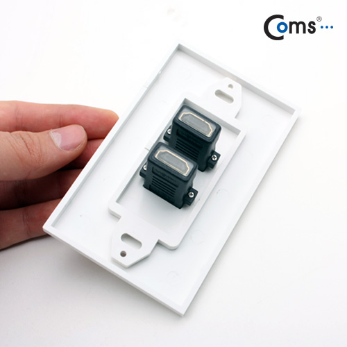 Coms HDMI 월 플레이트 F/F 2포트