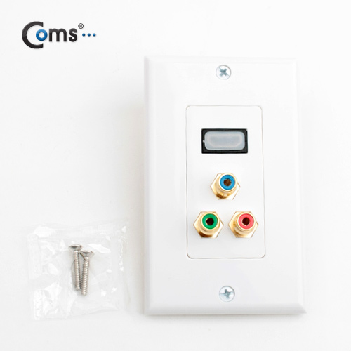 Coms 월 플레이트(HDMI/Component), Wall Plate