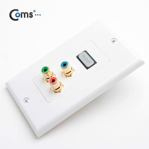 Coms 월 플레이트(HDMI/Component), Wall Plate
