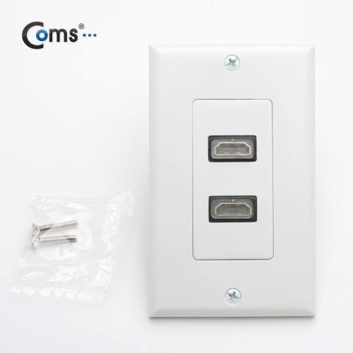 Coms HDMI 월 플레이트 F/F 2포트, Wall Plate