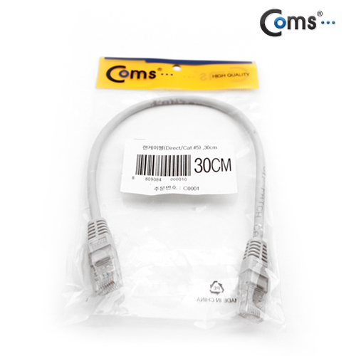 Coms UTP CAT5e 랜 케이블 Direct 30Cm /Lan