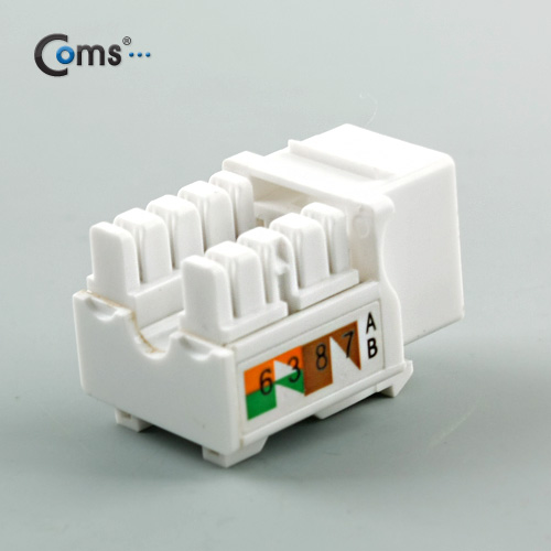 Coms 키스톤잭- CAT6, 백색
