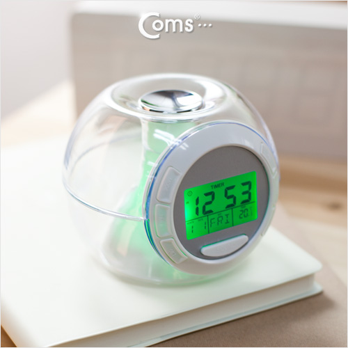 Coms 시계, 7 color light / 6 sound/디지털