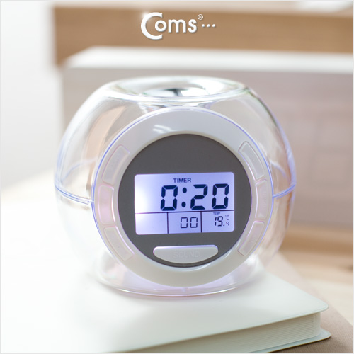 Coms 시계, 7 color light / 6 sound/디지털