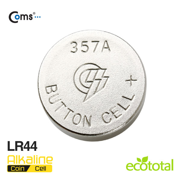 Coms 골든파워(GP) 코인전지(LR44),알카라인 1.5v, 1세트(10알),카드형포장