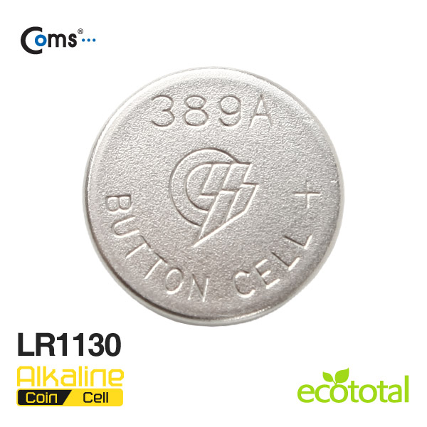 Coms 골든파워(GP) 코인전지(LR1130),알카라인 1.5v,1세트(10알)카드형포장