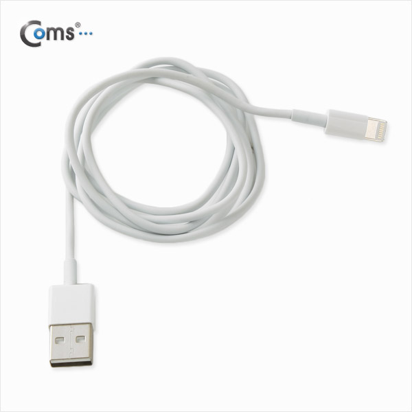 Coms 8핀 충전/데이타 케이블, White, 1M