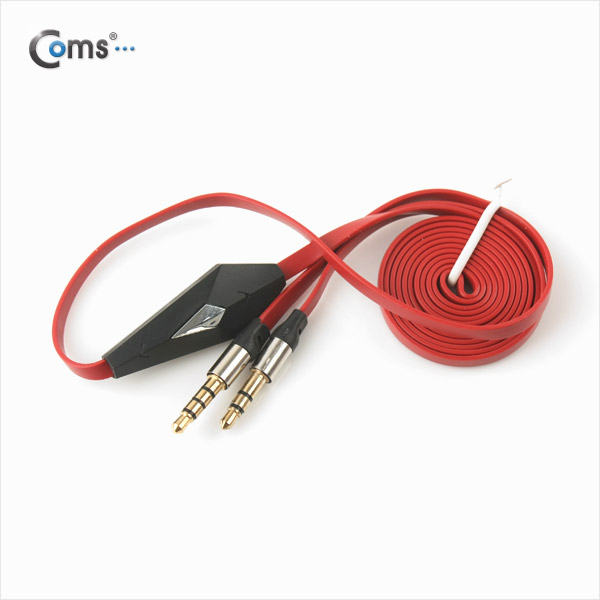 Coms 차량용 스마트폰 핸즈프리 케이블(4극/3극),통화버튼 포함