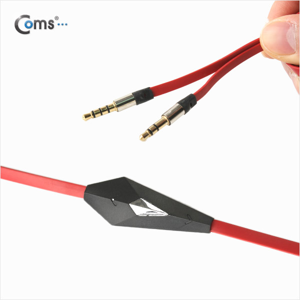 Coms 차량용 스마트폰 핸즈프리 케이블(4극/3극),통화버튼 포함