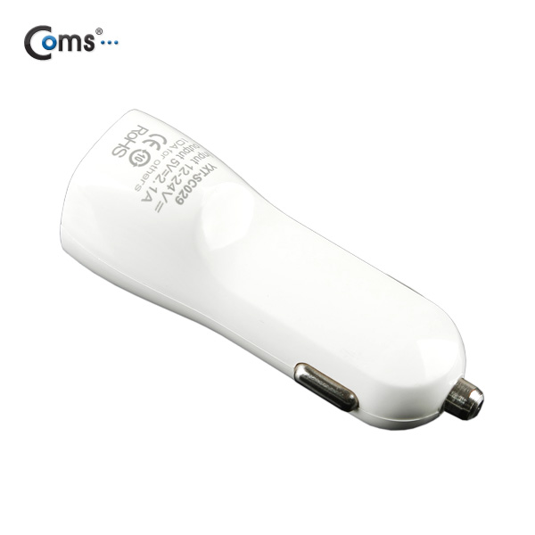 Coms USB 전원(DC 시가잭), WHITE, USB 2P(2.1A/1A) / 시거잭
