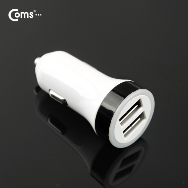 Coms USB 전원(DC 시가잭), USB 2P, 2.4A, 검정띠