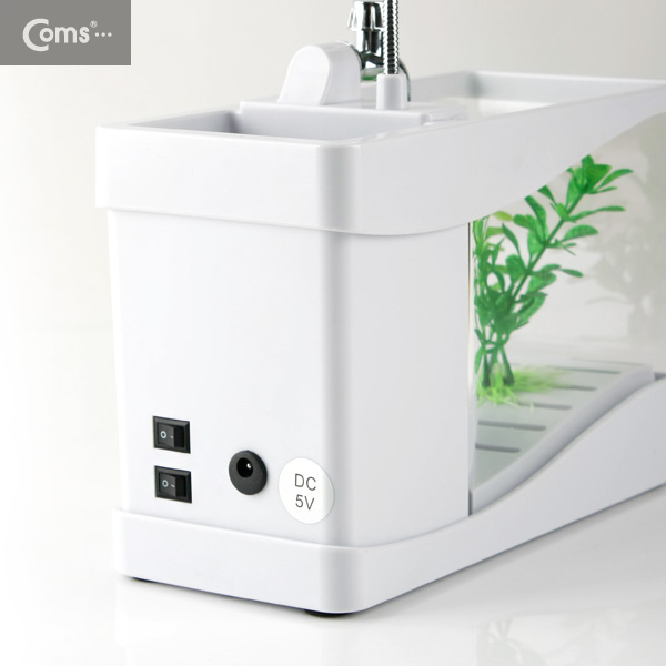 Coms USB 악세서리(미니 수족관) White