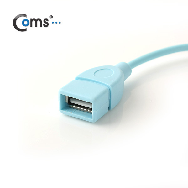 Coms 스마트폰 OTG 젠더-Micro USB(M)/USB A(F), 블루