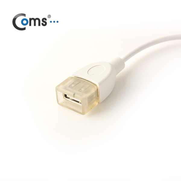 Coms 스마트폰 OTG 젠더-Micro USB(M)/USB A(F), 화이트
