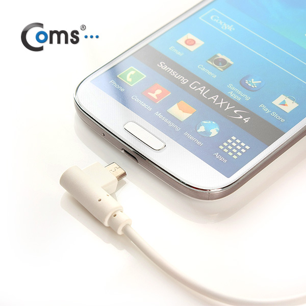 Coms 스마트폰 OTG 젠더-Micro USB(M)/USB A(F), 화이트