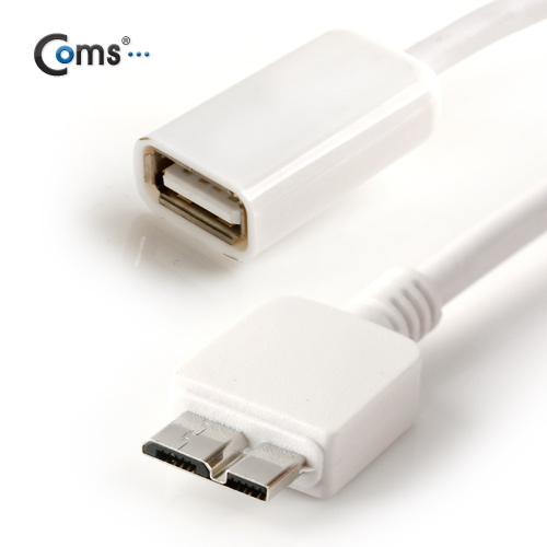 Coms 갤럭시노트3 OTG 케이블, White