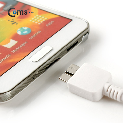 Coms 갤럭시노트3 OTG 케이블, White