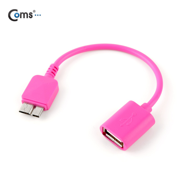 Coms 갤럭시노트3 OTG 젠더, Pink