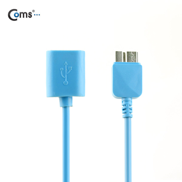 Coms 갤럭시노트3 OTG 젠더, Sky Blue