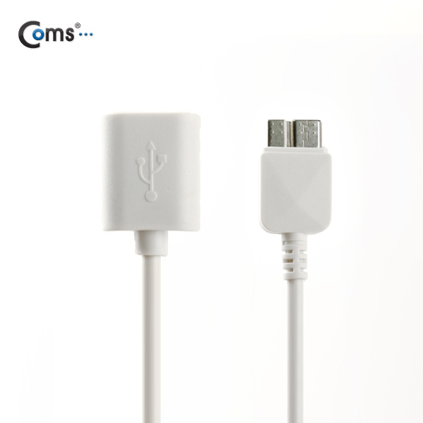 Coms 갤럭시노트3 OTG 젠더, White