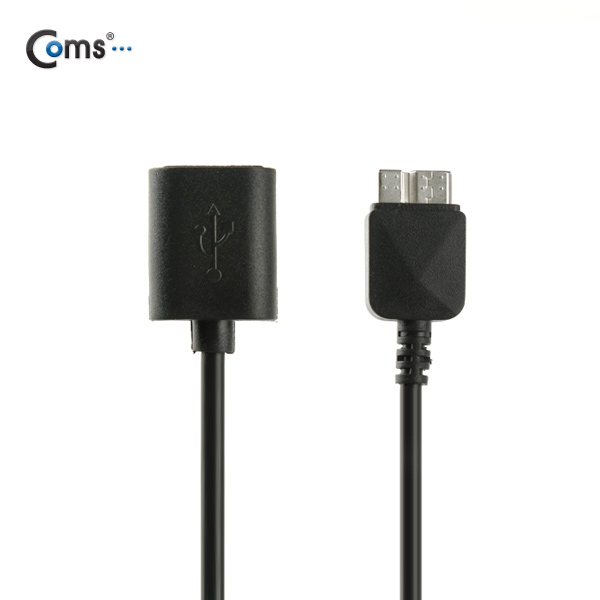 Coms 갤럭시노트3 OTG 젠더, Black