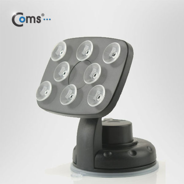 Coms 차량용 거치대, 흡착 빨판형/흡착레버, Black