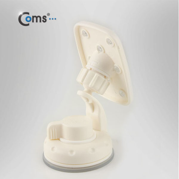 Coms 차량용 거치대, 흡착 빨판형/흡착레버, White