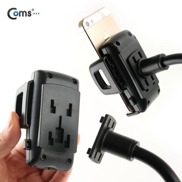 Coms 차량용 거치대(스마트폰용), 시가(시거)1구, USB 2P(2.1A/1A)/ 시가잭(시거잭)