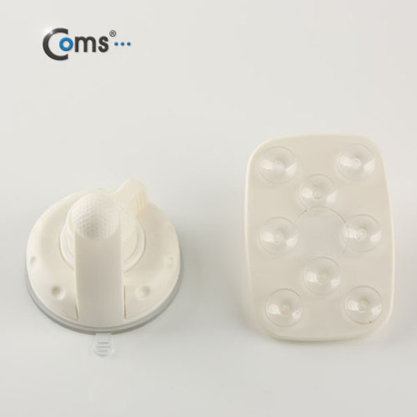 Coms 차량용 거치대, 흡착 빨판형/흡착레버, White
